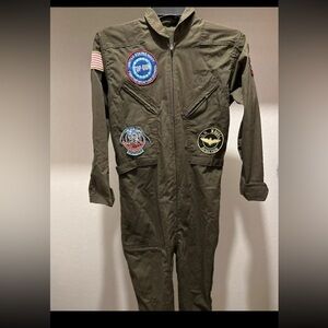 Top Gun Naval Aviator jumpsuit, Halloween costume men's LARGE